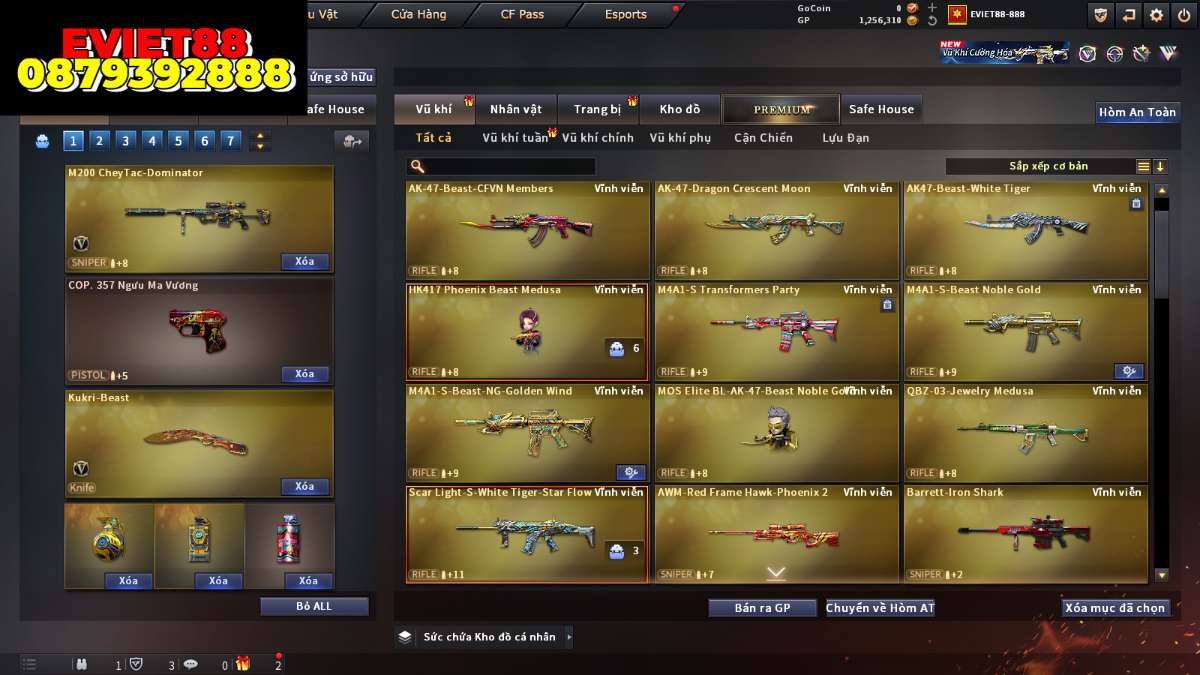 shop acc cf uy tin gia re